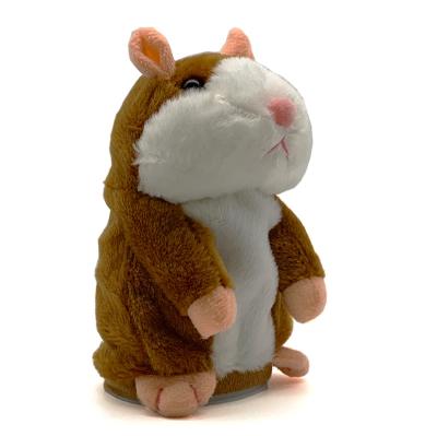 China Interactive Disc For Hamster Mouse Plush Toy Repeat What You Say Or What You Say Talking Early Learning Interactive Pet for sale