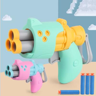 China Toy Gun Soft Foam Toy Safe Ball Launcher Kids Game Harmless Outdoor Shooting Sports Throw Toy for sale