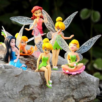 China Wholesale High Quality 6 Pieces Eco-friendly Material / Set Movable Princess Fairy Tale Doll Toy Kids Gift Cake Decoration Birthday for sale