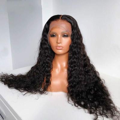 China Undetectable Invisible 360 ​​Lace Frontal Hair Body Wave Hair Wigs With Baby Hair 5X5 Deep Wave Burgundy Wig for sale