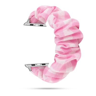 China 2021 brand trends fashion scrunchie apple watch band luxury applewatch wrist band for apple watch scrunchie band for sale