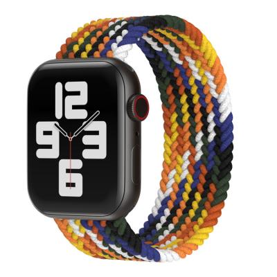 China For Apple Watch Braided Band Replacement Watch Band Braided Solo Loop Wrist Strap For Apple Watch 4 5 6 Se Men Women for sale