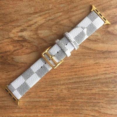 China Designer adjustable applewatch watch band luxury, square watch band, lattice watch band for sale