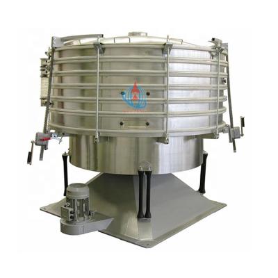 China Round Shape Factory Custom Automatic Sieving Remove Impurities Tumbler Vibrating Screen for sale