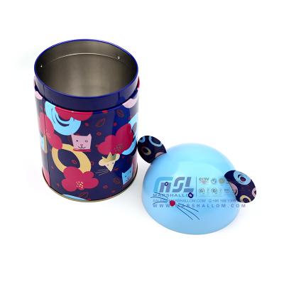 China Custom printed candy sugar mickey mouse tin packaging high quality for sale