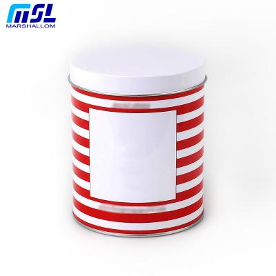 China High Quality Recycled Materials China Manufacture Custom Design Food Grade Round Tin Box Packaging for sale