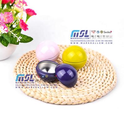 China 100% recyclable factory custom design small ball shape metal tin box for gift candy chocolate packaging for sale