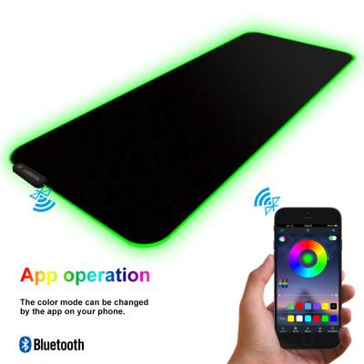 China Large Size Game 2.4G RGB Switch LED Gaming Mouse Pad Lotus Lantern APP Control RGB for sale