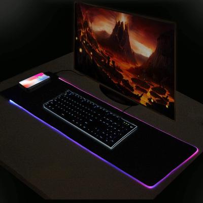 China Gaming new arrivals mousepad RGB reddragon mousepad antetech RGB wireless mouse pad for sale for sale