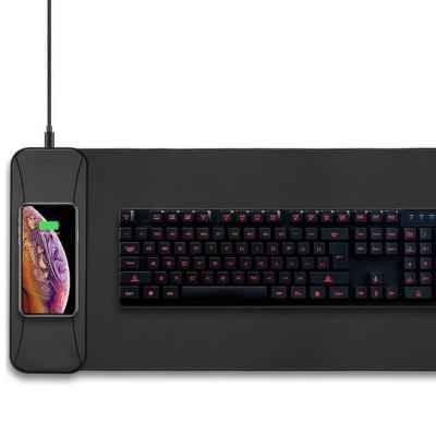 China 15W Qi Wireless Charger Mouse Pad Extended Soft RGB Gaming XXXL Mat Wireless Charging for sale