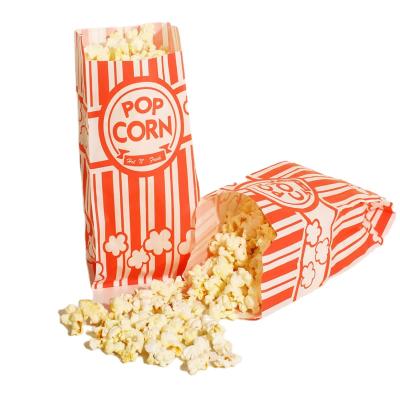 China Standard Recyclable Pointed Bottom Sealable Parchment Paper Biodegradable Custom Popcorn Bag for sale