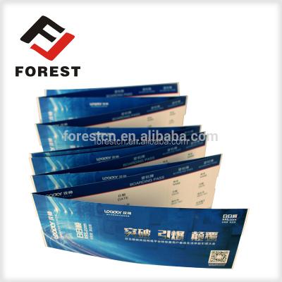 China paper & Cheap Cardboard Price Flight Ticket Airline Thermal Paper Boarding Pass , Air Fright Tickets for sale