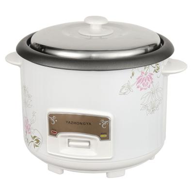 China High quality and low price fashionable rice cooker factory direct sales printed flower non-stick coated rice cookers - with stainless steel steamer for sale