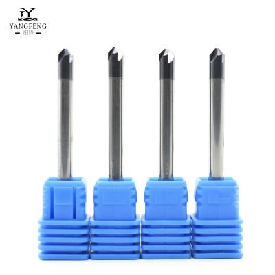 China Factory Direct Sale CNC Process 45 Degree End Mills 0.4mm 2mm 2.5mm 0.8mm 3.5mm Tow Flutes Carbide Combination Chamfering for sale