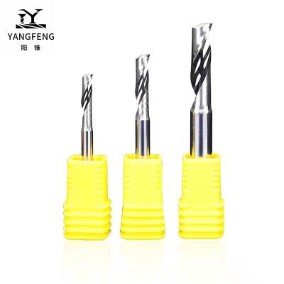 China Wholesale Aluminum Dedicated Carbide Bits CNC Router High Precision CNC Process CNC Aluminum End Mills With Single Flute for sale