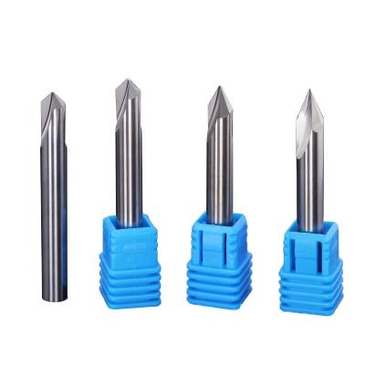 China Aluminum Carbide Cutters Aluminum Carbide CNC Process CNC Chamfer End Mills 90 Degree Chamfering Milling Cutters for sale