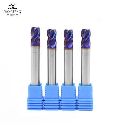 China CNC Process 2020 Action Great! HRC45 HRC55 HRC65 2Flute 4Flute Square Milling Cutter Tungsten Carbide End Mill Solid Hard Metal Cutting Tools for sale