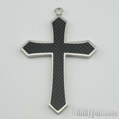 China Handmake White Gold 316l Stainless Steel Catholic Cross Pendants Jewelry (ML-12-ST0811-011) for sale