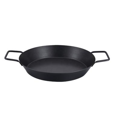 China Sustainable Hot Selling Classic Kitchen Cookware Pans Non-Stick Fry Pan Paella Pan Cover Many Color. for sale