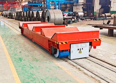 China 25 Ton Steel Plate Electric Track Rail Transfer Cart 20m/Min Running for sale