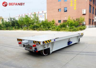 China Fabriek gemotoriseerde platbed batterij transfer trolley Te koop