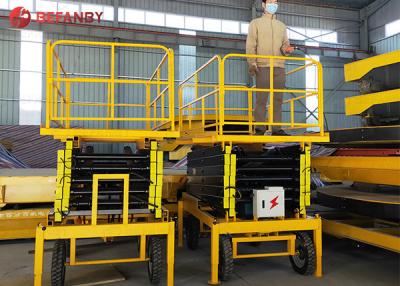 China 450kg Battery Hand Push Terrain Scissor Lift for sale