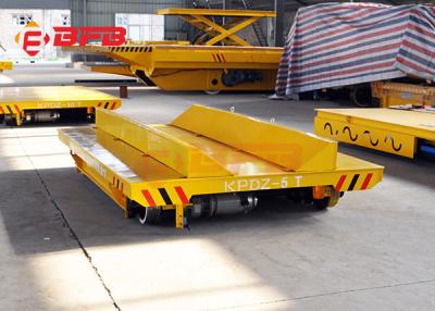 China Workshop Light Alarm Q235 25T Rail Coil Transfer Cart for sale