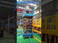 6M Manual Movable Lift Platform,Towed Hydraulic Scissor Lifting Table