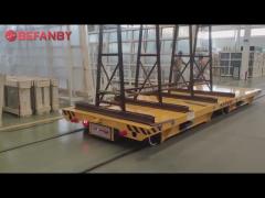 30T Heavy Capacity Rail Transfer Cart,Cast Steel wheels Battery Transfer Trolley