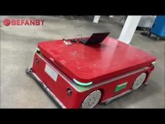 Customized Factory Use AGV Robort,Remoted Control Battery Trackless Transfer Cart