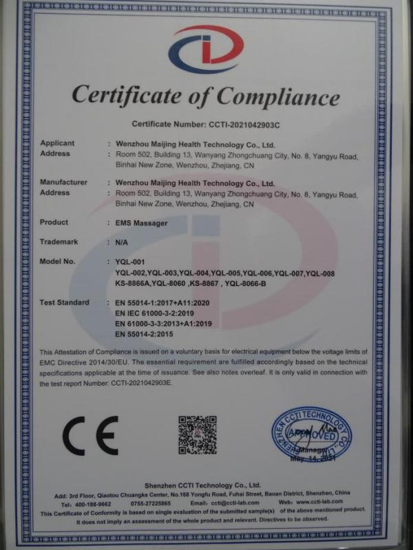 CE - Wenzhou Maijing Health Technology Co., Ltd.