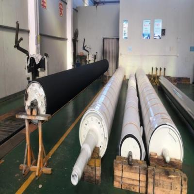 China 13000mm BOPET Production Line Corona Roller Synthetic Rubber Coated Used Corona Treater for sale