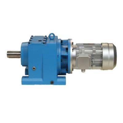 China R87 Series Inline Helical Gear Motor Two Stage Helical Gearbox for sale