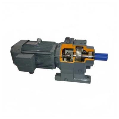 China RF67 Series Flange Mounted Coaxial Helical Gearbox For Screw Movement for sale