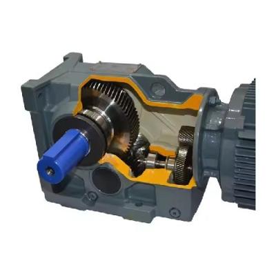 China Helical Bevel Gearbox mit Wechselstrommotor zu verkaufen