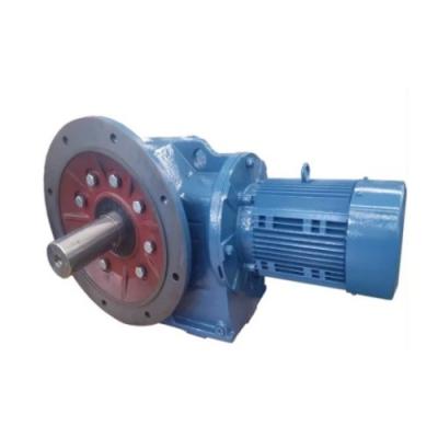 China KF127 Helical Bevel Reduction Gear Motor Reducer With Output Flange for sale