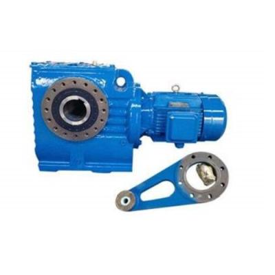 China S47 Series Helical Right Angle Speed Reducer Gearbox Worm Transmission Gearbox With High Overload Bearing Capacity for sale