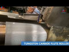 coating embossing tungsten carbide corrugating roller high efficient high precision grinding