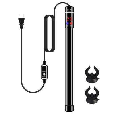 China 2019 Water Viable Aquarium Sea Aquarium Plant Zhongshan Titanium Tube Heater With Smart Fahrenheit LED Temperature for sale