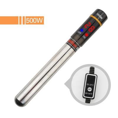 China 50W 100W 200W 300W 500W Viable Submersible Aquarium Water Heater Stainless Steel Aquarium Heater for sale