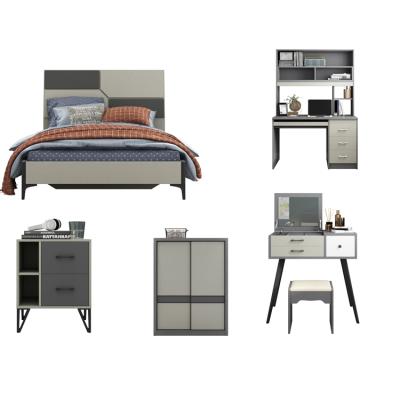 China Modern Wood Gray Bedroom Furniture Designs (Height)Adjustable Latest Foshan Design for sale