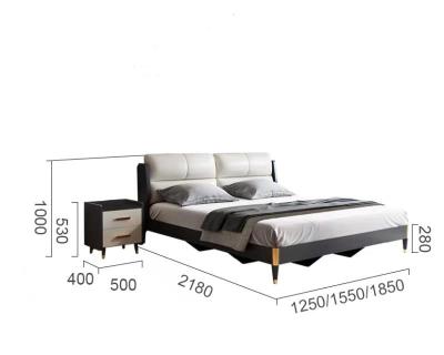 China (Size)Adjustable High Quality Bedroom Double Bed Modern Soft Storage Bed King Queen Size Bed for sale