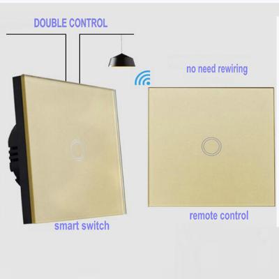 China Easy installation wall switch 1/2/3 strip wifi lamp switch touch switch for sale