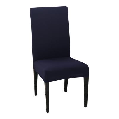 China Simple Cheap Durable Washable Polyester Spandex Half Chair Cover Stretch For Dining Banquet for sale