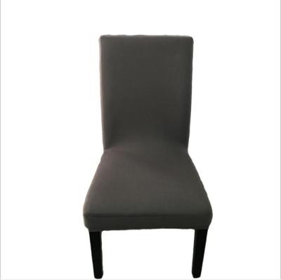 China Simple Classic Style Customizable Elastic Stretch Chair Cover Half Dinner Table Spandex for sale