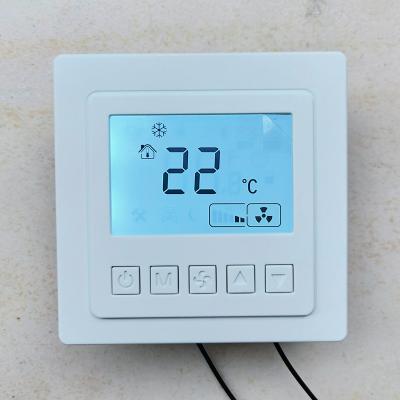 China Air Conditioning Ventilation System Controls Fan Coil Thermostat Central Air Conditioning Temperature Controller for sale