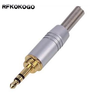 China audio & 3.5mm Video High Quality Jack 3Pole Audio Gold Plated Earphone Adapter For DIY Headset Stereo Earphone/Repair Earphone for sale