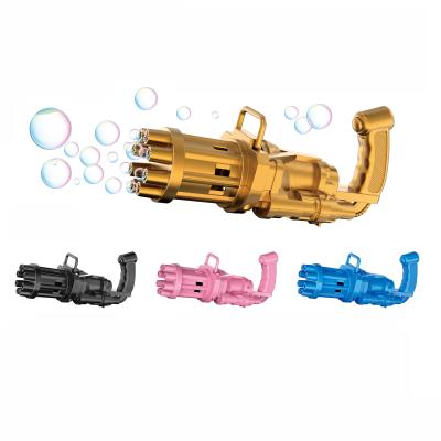 China Plastic Chinese Products Wholesale Kids Automatic Gatling Bubble Machine Gun Toy Maquina De Burbuja for sale