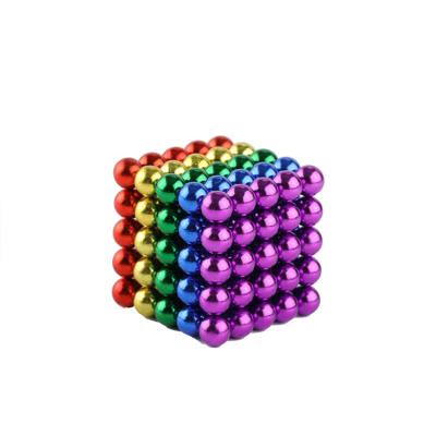 China Amazon Hot Selling Fresh and Interesting Rainbow Multicolor Puzzle 216 Magic Magnets Stir Educational Toys for sale