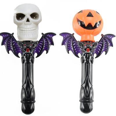 China Kids Favor Toys Hot Sale Halloween Party Decoration Pumpkin Magic Sticks Toys Juguete De Halloween Magic Stick Light Wand for sale